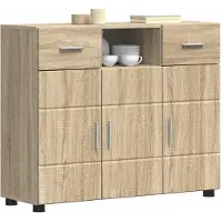 vidaXL Armoire en bois Chêne Sonoma 88,5 x 30,5 x 73 cm Matériau dérivé du bois