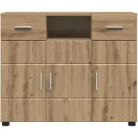 vidaXL Armoire en bois Chêne Artisan 88,5 x 30,5 x 73 cm Bois composite