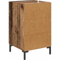 vidaXL Cabinet de chevet Bois ancien 40 x 40 x 66 cm Bois d'ingénierie