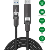 4smarts Câble USB4 vers HDMI ComboCord 240 W de 1,5 m, noir