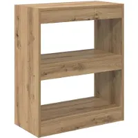 vidaXL Bibliothèque Chêne artisanal 60 x 30 x 72 cm Bois d'ingénierie