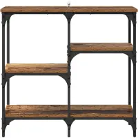 vidaXL Table console Bois Ancien 80 x 29 x 75 cm Bois d'ingénierie