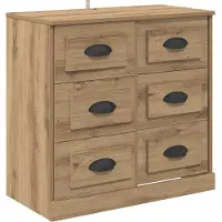vidaXL Sideboard Chêne Artisan 70 x 35,5 x 67,5 cm Bois composite