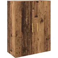 vidaXL Armoire murale vieux bois 69,5 x 34 x 90 cm Bois composite