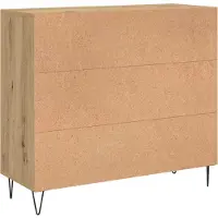 vidaXL Buffet en chêne Artisan 90 x 32,5 x 80 cm, aggloméré
