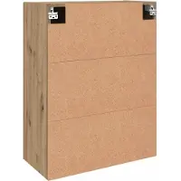 vidaXL Armoire murale 2 pcs Chêne Artisan 69,5 x 34 x 90 cm Bois composite