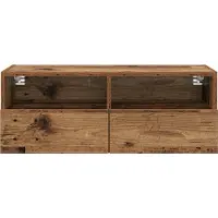 vidaXL Étagères murales TV 2 pcs Vieux bois 80 x 30 x 30 cm Bois composite