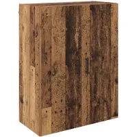 vidaXL Armoire murale 2 pièces en bois recyclé 69,5 x 34 x 90 cm en bois aggloméré