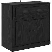 vidaXL Buffet haut noir aspect chêne 70 x 35,5 x 67,5 cm