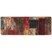 vidaXL Tapis de couloir MARSA Multicolore 100 x 250 cm Polyester et PVC