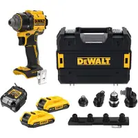 DeWalt Perceuse visseuse à têtes multiples XR 18V - 2 batteries 2Ah - Li-Ion Brushless - - DCD803D2T-QW