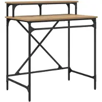 vidaXL Bureau Artisan-Chêne 80 x 50 x 90 cm Bois composite