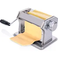Alpina Pasta maker Manual - acier inoxydable - pince de table - Spaghetti, Ravioli, Lasagne