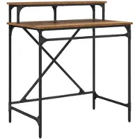 vidaXL Bureau vieux bois 80 x 50 x 90 cm Bois composite