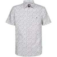 Petrol Industries Chemise bleu pastel / jaune clair / noir / blanc