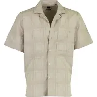 BOSS pour homme. 50559322 Chemise beige Rayer (5XL), Casuel, Coton, Manche courte