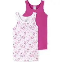 Schiesser Maillot de corps ' Fine Rib ' baie / rose foncé