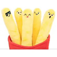 Just Play Frites Knuffels pour le réconfort émotionnel - 6 pièces