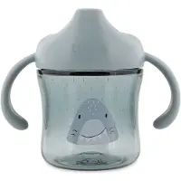 Trixie Tasse d'apprentissage avec poignées - Mr. Shark - Étanche et en Tritan