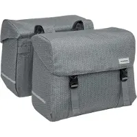 New Looxs Sac double Mondi Joy Double Nima 2x18L Grey - élégant pour les cyclistes...