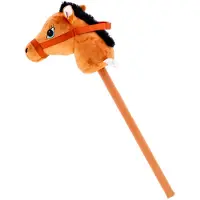 Pluchiez Cheval bâton en peluche 70 cm