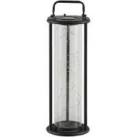 Volteno Lanterne solaire d'extérieur Lanterne solaire 46 cm Lampion LED Lampe solaire IP44 résistante aux intempéries Suspendue Lampe solaire décorative Lampe d'extérieur Lanterne suspendue