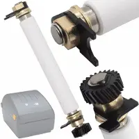 Rosfix Tête d'impression à Rouleau de Pression – Pièce de Rechange pour Imprimantes d'étiquettes Zebra ZT220, ZT230, ZT231 | Caoutchouc, Acier