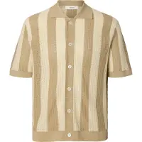 Selected Manches Courtes Chemise Homme Gris M