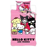 Javoli Housse de couette Friends 140 x 200 cm - 70 x 90 cm - Coton