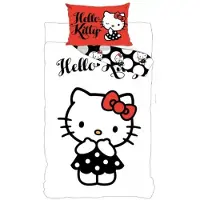 Javoli Housse de couette Hello Kitty 140 x 200 cm - 70 x 90 cm - Coton