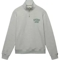 Superdry Athletic Essential Half Zip Sweatshirt Gris L Homme