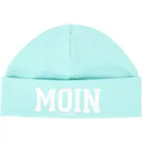 Salzhaut Bonnet 'Bries' aqua / blanc