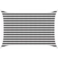vidaXL Voile D'ombre Anthracite Et Blanc 2 X 3,5 M Hdpe