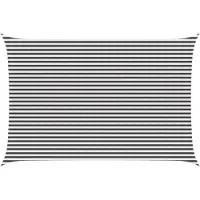 vidaXL Voile D'ombre Anthracite Et Blanc 4 X 7 M Hdpe
