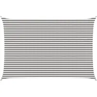 vidaXL Voile D'ombre Gris Clair Et Blanc 4 X 7 M Hdpe