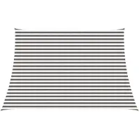 vidaXL Voile D'ombre Gris Clair Et Blanc 4 / 5 X 3 M Hdpe