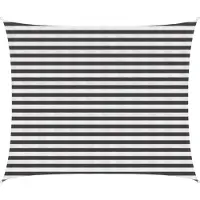 vidaXL Voile D'ombre Anthracite Et Blanc 2,5 X 3 M Hdpe