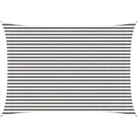 vidaXL Voile D'ombre Gris Clair Et Blanc 3,5 X 4,5 M Hdpe