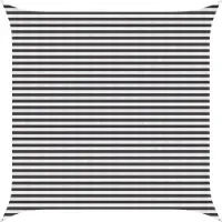 vidaXL Voile D'ombre Anthracite Et Blanc 4 X 4 M Hdpe
