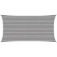 vidaXL Voile D'ombre Anthracite Et Blanc 2,5 X 5 M Hdpe