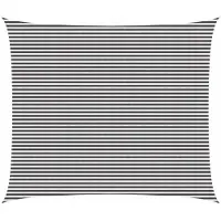 vidaXL Voile D'ombre Anthracite Et Blanc 6 X 8 M Hdpe