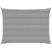 vidaXL Voile D'ombre Anthracite Et Blanc 5 X 8 M Hdpe