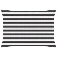 vidaXL Voile D'ombre Anthracite Et Blanc 3,5 X 4,5 M Hdpe