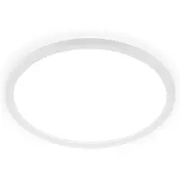Briloner Plafonnier LED IP44 Protection contre les projections d'eau Ø29x3cm rond 18W, 2400lm, 4000K blanc neutre rétroéclairage blanc - Plafonnier salle de bain cuisine