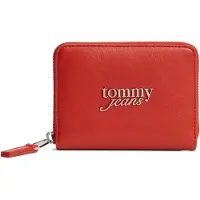Tommy Hilfiger Porte-monnaies 'Logo Plaque Zip-around' rouge vif