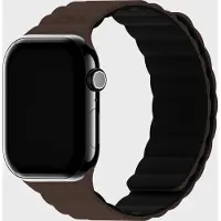 Holdit Bracelet en silicone magnétique Apple Watch | 38/40/41/42 mm - Chocolate / Black