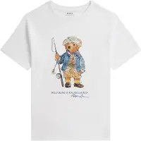 Ralph Lauren T-Shirt - Blanc av. Imprimé - - 14-16 ans (164-176) - T-Shirt
