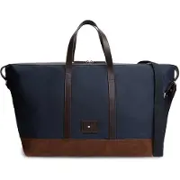 Tommy Hilfiger Sac de voyage 'Heritage' bleu foncé / brun foncé