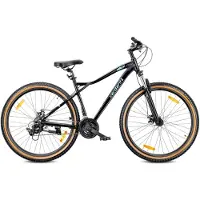Sun baby VTT 29 pouces, 21 vitesses, aluminium léger, fourche à suspension, freins à disque Shimano, cadre L 19 pouces, Verdant Shred noir