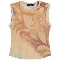 Desigual T-shirt beige / marron